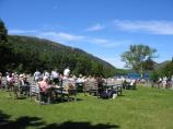 Lunch on the Jordan Pond House lawn.