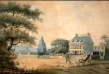Watercolor of the Old House by E. Malcom, 1798