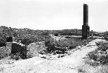 Ruins of Julia Arthur's summer mansion on Calf Island. (Olmsted Center for Landscape Preservation Boston Harbor Islands Cultural Landscape Report.)