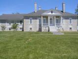 A front view of Belle Grove plantation house.
