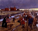 Nottoway tribe bringing annual tribute to the governor of Virginia during the winter of 1690, a tradition that continues to this day.