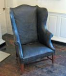 Lacy Family Chair, tradition states that the chair was sat in by George Washington, James Monroe, James Madison, Washington Irving and Marquis de Layafette