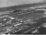 Fort Tilden Launch area, 1959. New Nike Hercules Missiles on launch pad.