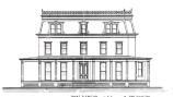 Front Elevation drawing from 1878.