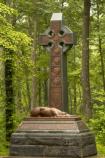 The celtic cross and Irish wolfhound adorn the monument to the 63rd, 69th and 88th New York regiments of the famous 