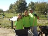 A day of work in the park brings families together including these folks taking part in the park's Adopt A Position program at Gettysburg.