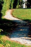 A Marble Chip Walk in the Gardens