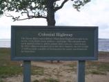 Sign explaining the James River's role as a Colonial Highway.