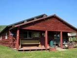 The Allagash Historical Society Museum was designed in the late 1700s style of the Acadian settlers.