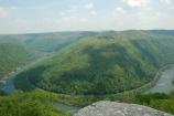 view of horseshoe bend from Grandview's Main Overlook