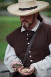Demonstrating a copy of Roger Williams compass and sundial