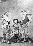Hiking trip to Naples- from left to right, George Dubois, Augustus Saint-Gaudens and Ernest Mayor.