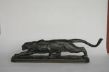 T R’s cabinet officers gave him this bronze sculpture of a cougar on March 1, 1909 at a farewell luncheon at the end of his 2nd term. The name and title of each cabinet officer was engraved on the base of the sculpture, which was done by A. Philmister Proctor.