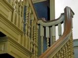 The finely carved staircase of the Derby House was a mark of the wealth of its owners.
