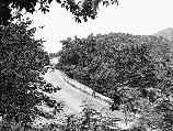 Car and visitors along Skyline Drive