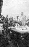 Franklin Delano Roosevelt after eating with other VIPs during a visit to the Shenandoah CCC Camps Aug 1933.
