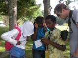 Learning to navigate with GPS units.