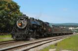 The amount of smoke a steam locomotive produces depends on how hard the engine is working, the skill of the fireman and engineer, and the quality of the coal. A clean stack (little or no smoke) means the steam locomotive is running efficiently.