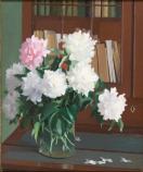 Dorothy Weir Young. Still Life of Peonies, Oil on Canvas.