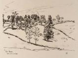 Childe Hassam, The Little School House, Land of Nod, 1918, lithograph on paper 9 1/4 x 12 1/2 in. (23.5 x 31.8 cm),