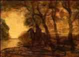 Albert Pinkham Ryder. The Equestrian (J. Alden Weir), last quarter of 19th century oil on canvas.