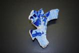 Pearlware found at the Stanton House. Named for the slight blue tint used on everyday china, pearlware has been found at each of the sites within Women's Rights National Historical Park. This artifact was recovered during an archeological investigation at the Stanton House.