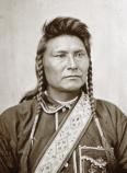 Photo of Chief Joseph taken at the Tongue River Cantonment (Miles City, MT)
