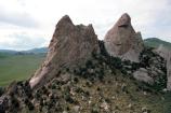 Aerial view of Twin Sisters