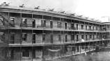 This 1865 photo shows Fort Point from inside the parade ground. Note the iron work of the bannisters and the wooden shutters on the windows.