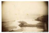 “From Cliff House looking north, October 25, 1890.” Future site of Sutro Baths with Lands End in the distance.