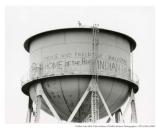Alcatraz water tower with Indian occupation graffiti, 1975