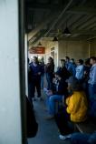 Volunteers on Alcatraz get an opening orientation at this year's National Day of Service.