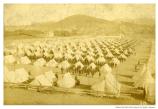 “51st Iowa at Camp Merritt.” Troops camped outside the Presidio and readying to leave for the Philippines, 1898.