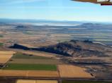 A view across the Peninsula toward Petroglyph Point to the southeast conjures up images of the waters of Tule Lake that once surrounded them.