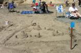 2004 Sand Sculpture Contest: Children's Individual Entry #01: Triangle Town, by Nate