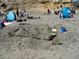 2002 Sand Sculpture Contest: Children's Entry #01 & #02: Pyramids with Moat