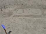 2009 Sand Sculpture Contest: Adult Individual Entry #04: Radio, by Deserae Lyon