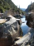 Boulders in the Merced River along gorge