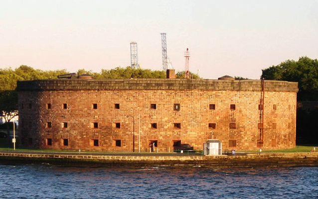 Photo of Seaward side of Castle Williams on Governors Island, New York