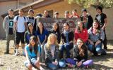 Grand Canyon School's class of 2016 pose for a group photo - 18 individuals