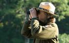 Park Ranger with binoculars