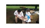 Local artisan demonstrates 18th century woodworking