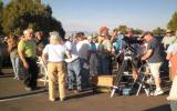 Visitors lining up for evening Astronomy Programs