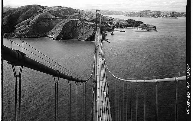 HAER photo of Golden Gate Bridge