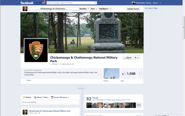 Chickamauga and Chattanooga National Military Park's Official Facebook Page