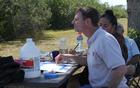 Damien Joseph teaching art