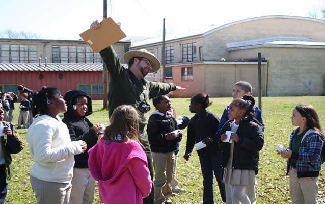 Rangers and Students from Cloutierville School