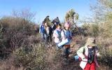 Children hiking as part of an environmental education program