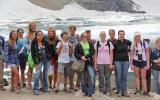 International Baccalaureate high school students on field trip to Iceberg Lake to monitor mountain goat populations. 