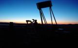 An astronomy volunteer calibrates equipment at Cedar Breaks National Monument